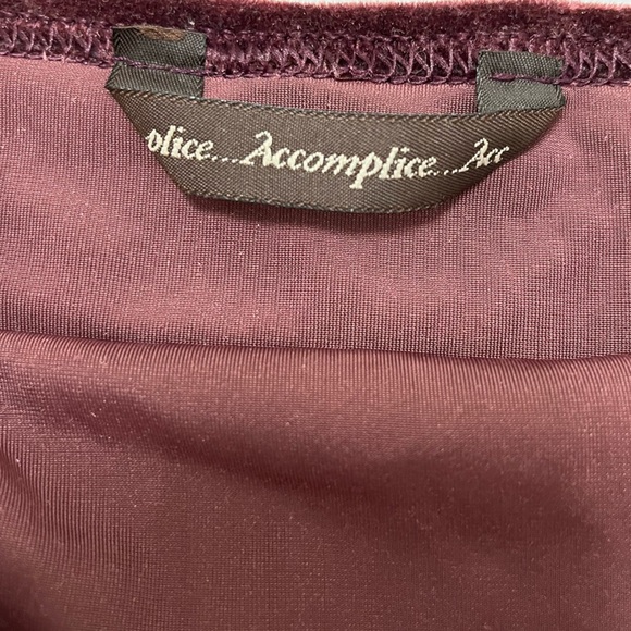 Accomplice - vintage 90s/Y2K velour crop top with sequin straps - size M - Picture 8 of 9